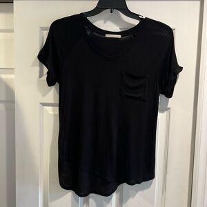 Active USA Black Relaxed Short Sleeve Tee